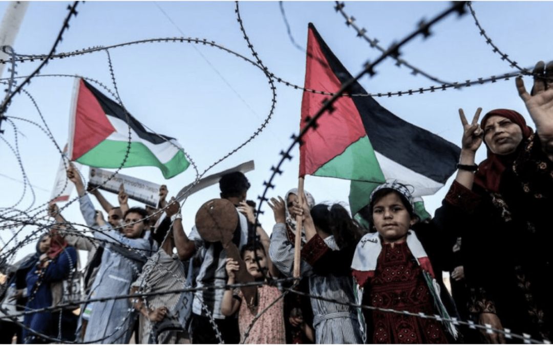 Palestina retrata la política occidental